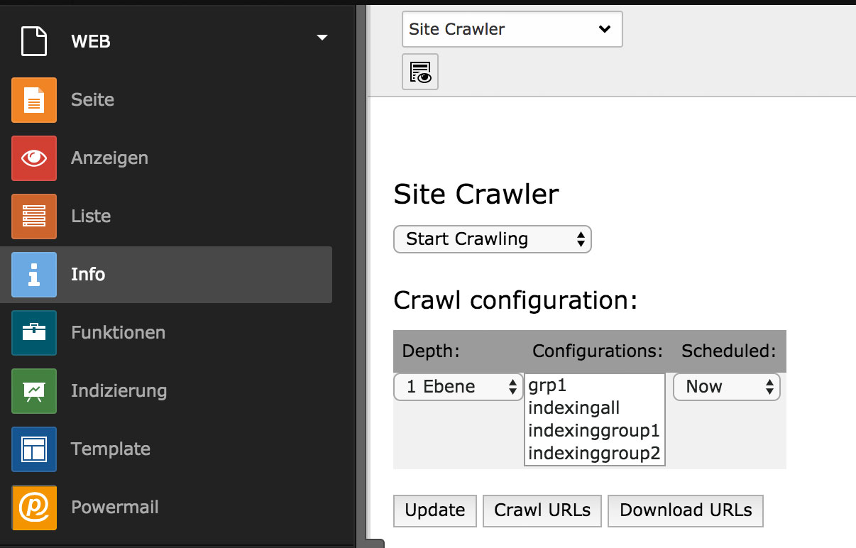 Indexed Search und Crawler - Indizierung von PDFs und Verwendung von FE-Usergruppen Abbildung 3